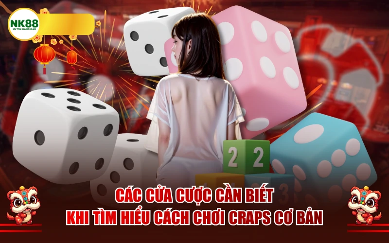 Các cửa cược cần biết khi tìm hiểu cách chơi Craps cơ bản