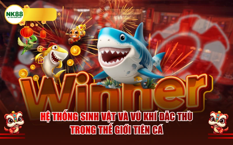 Hệ thống sinh vật và vũ khí đặc thù trong Thế giới tiên cá
