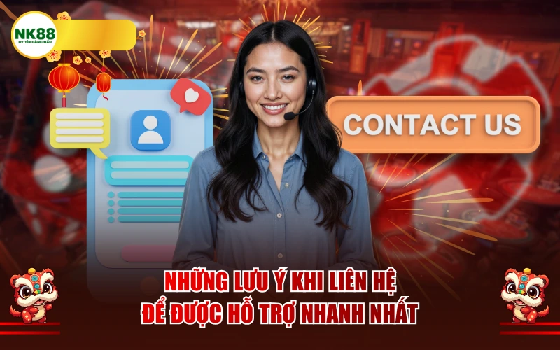 Những lưu ý khi liên hệ để được hỗ trợ nhanh nhất